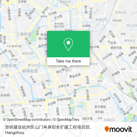浙铁建设杭州艮山门单身宿舍扩建工程项目部 map
