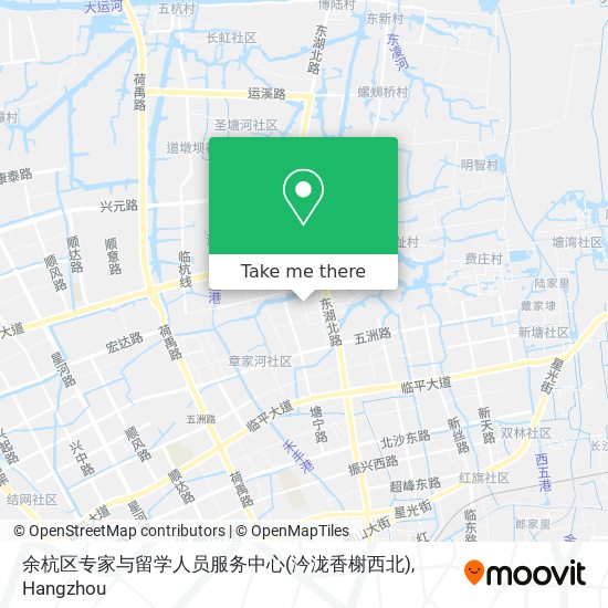 余杭区专家与留学人员服务中心(汵泷香榭西北) map