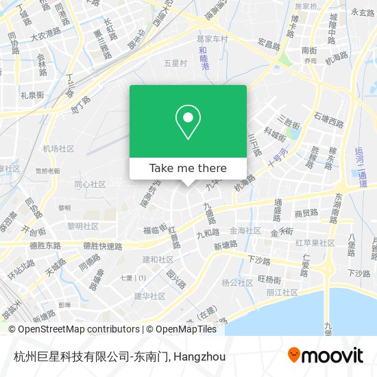 杭州巨星科技有限公司-东南门 map