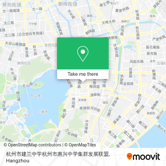 杭州市建兰中学杭州市惠兴中学集群发展联盟 map