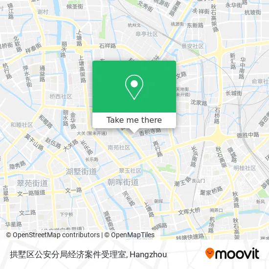 拱墅区公安分局经济案件受理室 map