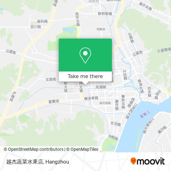 越杰蔬菜水果店 map