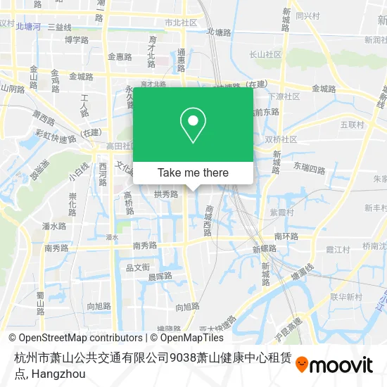 杭州市萧山公共交通有限公司9038萧山健康中心租赁点 map