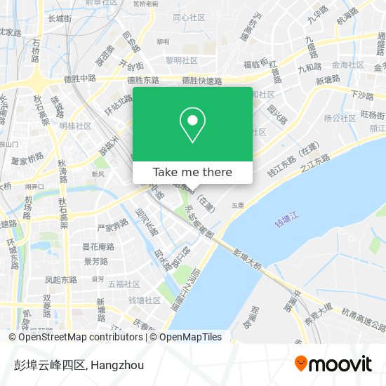 彭埠云峰四区 map
