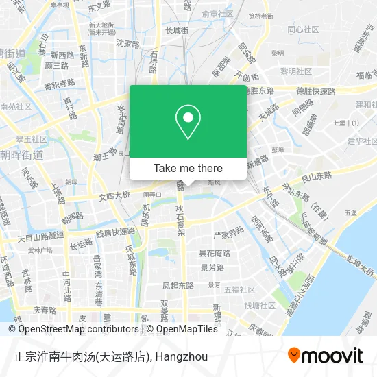 正宗淮南牛肉汤(天运路店) map