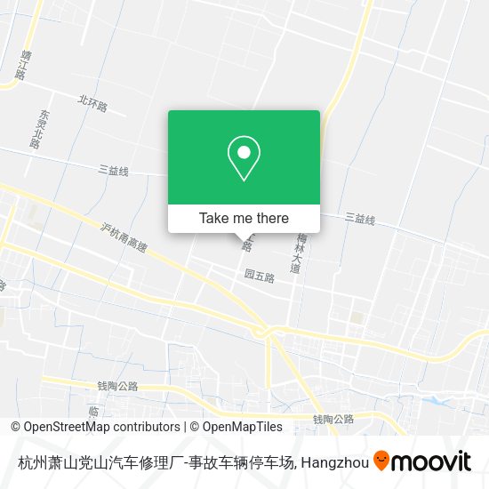 杭州萧山党山汽车修理厂-事故车辆停车场 map