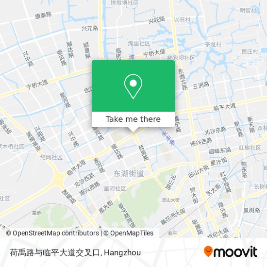 荷禹路与临平大道交叉口 map