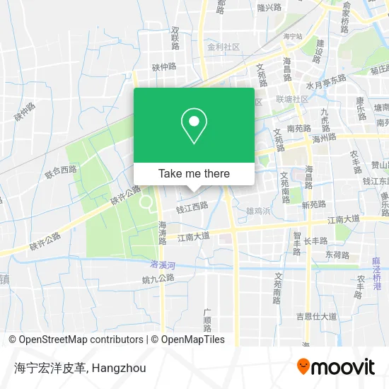 海宁宏洋皮革 map