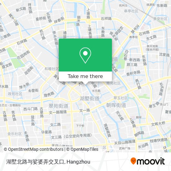 湖墅北路与娑婆弄交叉口 map