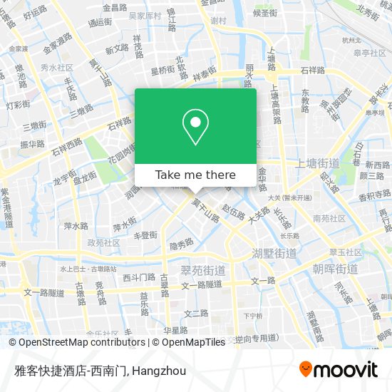 雅客快捷酒店-西南门 map