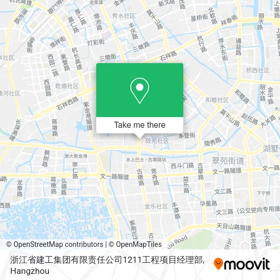 浙江省建工集团有限责任公司1211工程项目经理部 map