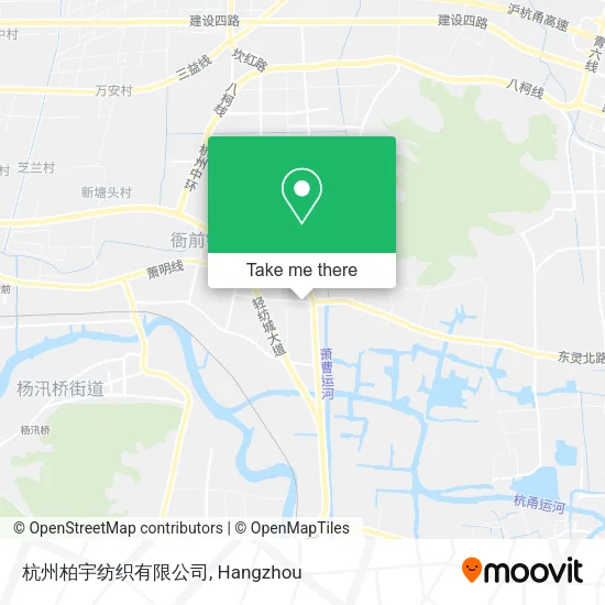 杭州柏宇纺织有限公司 map