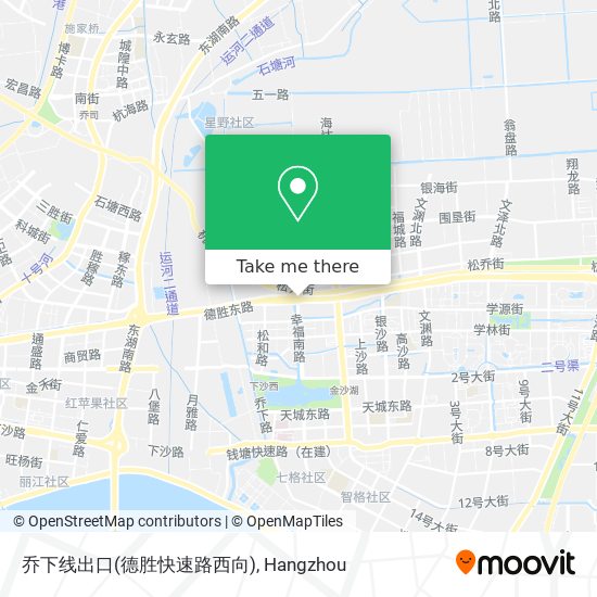 乔下线出口(德胜快速路西向) map