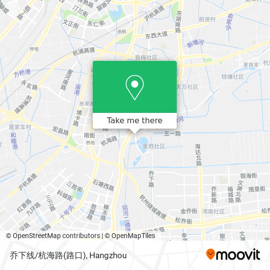 乔下线/杭海路(路口) map