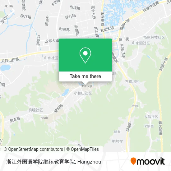 浙江外国语学院继续教育学院 map