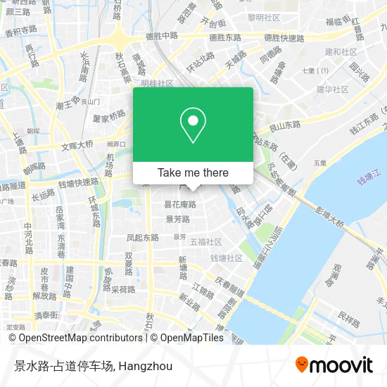 景水路-占道停车场 map