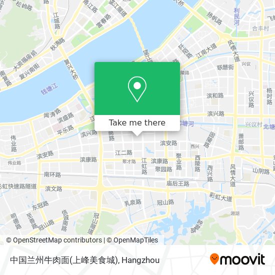 中国兰州牛肉面(上峰美食城) map