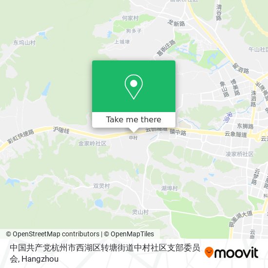 中国共产党杭州市西湖区转塘街道中村社区支部委员会 map