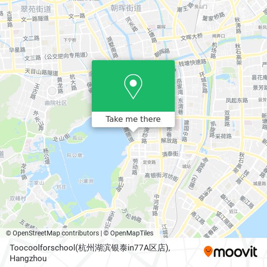 Toocoolforschool(杭州湖滨银泰in77A区店) map