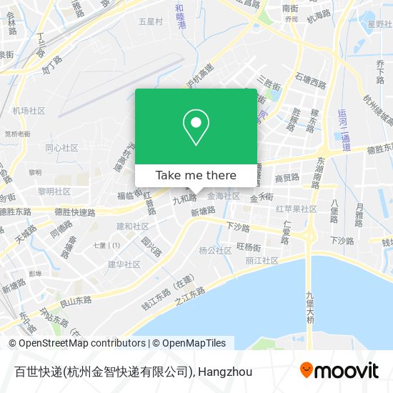 百世快递(杭州金智快递有限公司) map