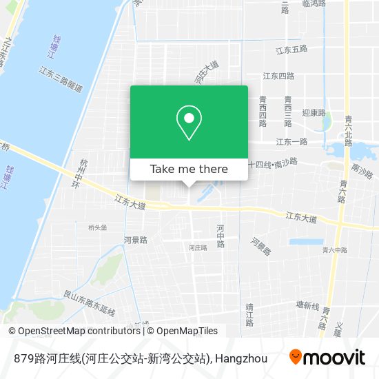 879路河庄线(河庄公交站-新湾公交站) map