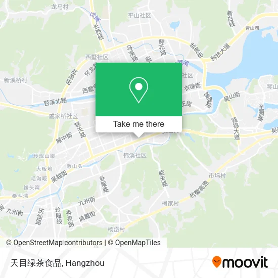 天目绿茶食品 map