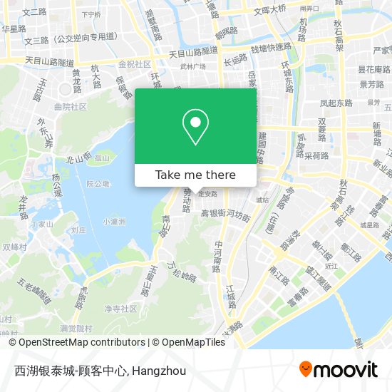 西湖银泰城-顾客中心 map