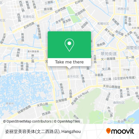 姿丽堂美容美体(文二西路店) map