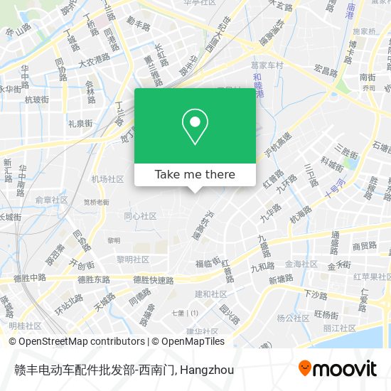赣丰电动车配件批发部-西南门 map