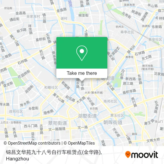 锦昌文华苑九十八号自行车租赁点(金华路) map