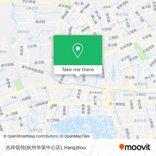 吉祥馄饨(杭州华策中心店) map