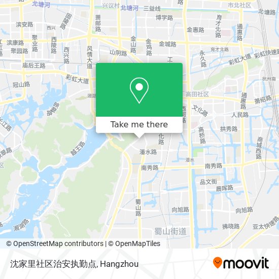 沈家里社区治安执勤点 map