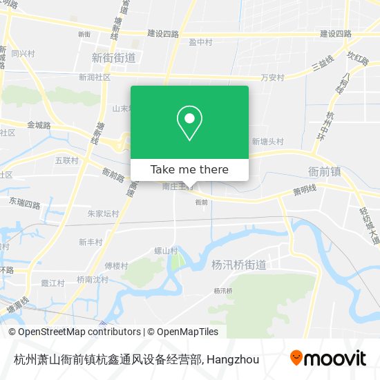杭州萧山衙前镇杭鑫通风设备经营部 map