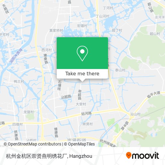 杭州金杭区崇贤燕明绣花厂 map