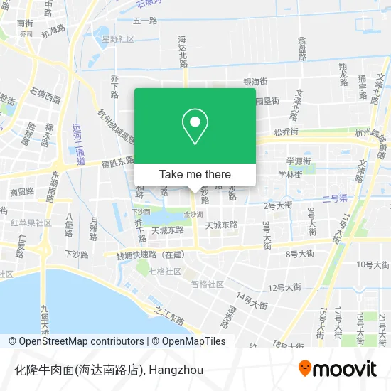 化隆牛肉面(海达南路店) map