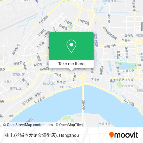 街电(丝域养发馆金堡街店) map
