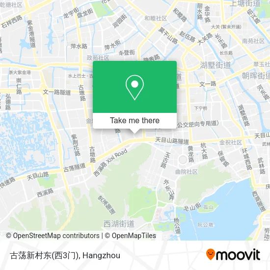 古荡新村东(西3门) map