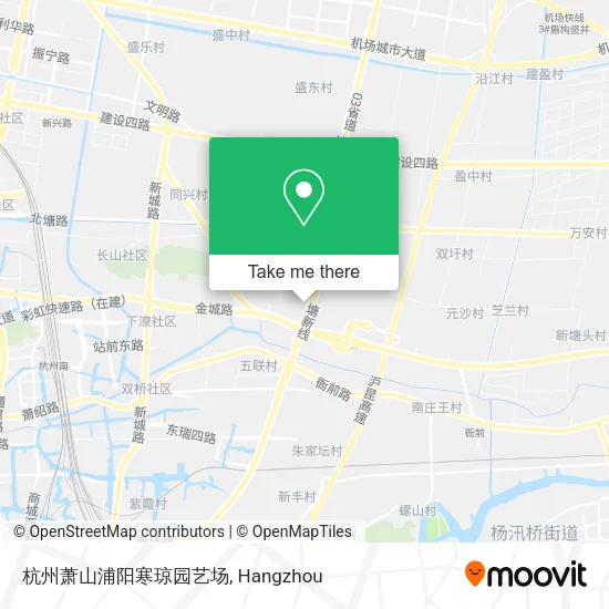 杭州萧山浦阳寒琼园艺场 map