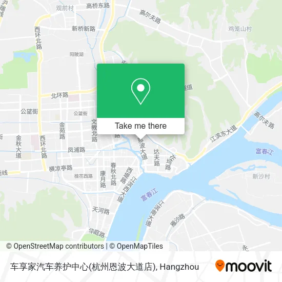 车享家汽车养护中心(杭州恩波大道店) map