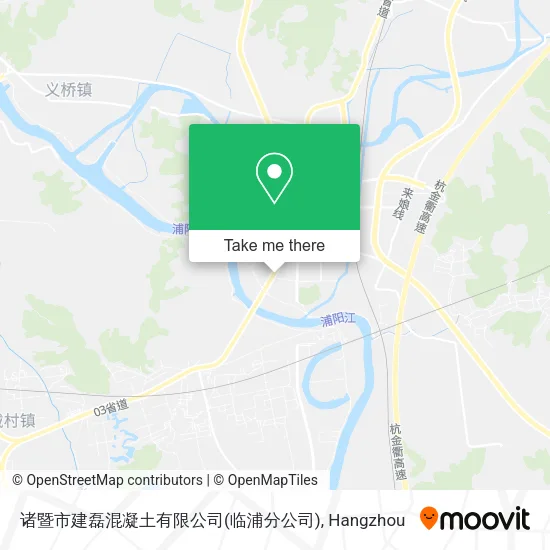 诸暨市建磊混凝土有限公司(临浦分公司) map