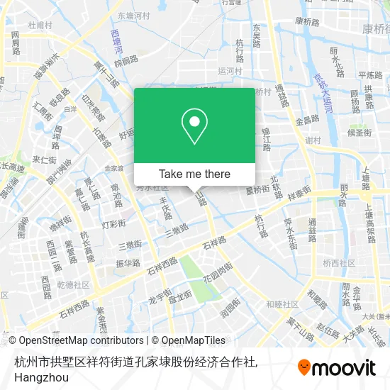 杭州市拱墅区祥符街道孔家埭股份经济合作社 map