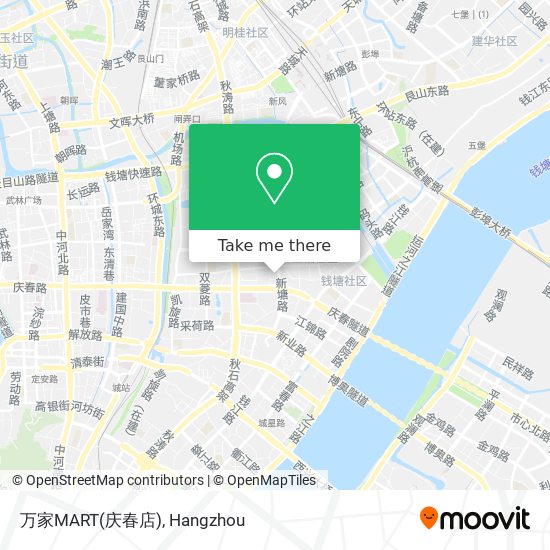 万家MART(庆春店) map