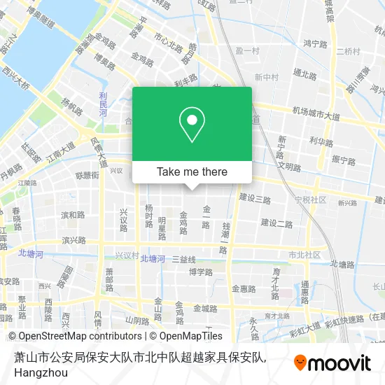 萧山市公安局保安大队市北中队超越家具保安队 map