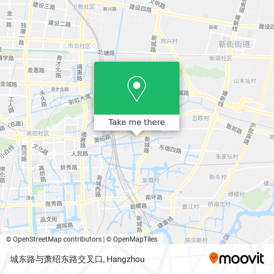 城东路与萧绍东路交叉口 map