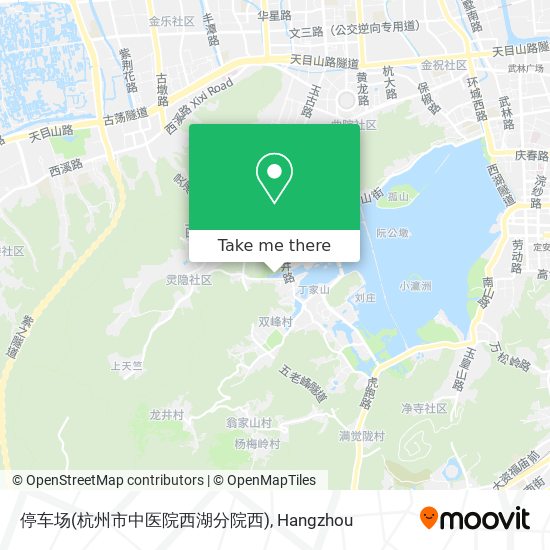 停车场(杭州市中医院西湖分院西) map
