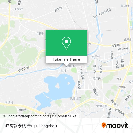 475路(余杭-青山) map