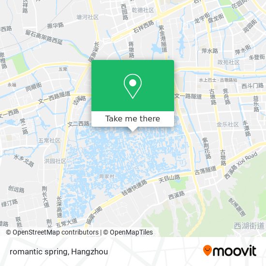 romantic spring map