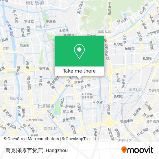 耐克(银泰百货店) map