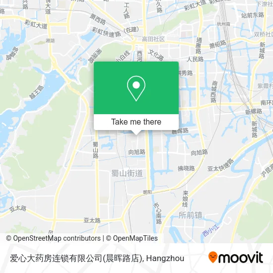 爱心大药房连锁有限公司(晨晖路店) map