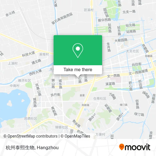 杭州泰熙生物 map